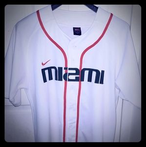 Nike Miami Hurricane Baseball Jersey